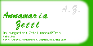 annamaria zettl business card